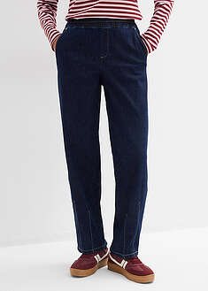 Vaqueros de corte barrel con talle medio y cintura cómoda