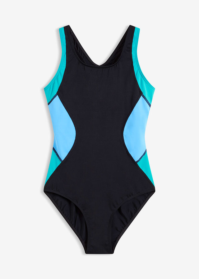 Bañador deportivo de material de secado rápido con espalda nadadora