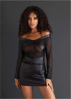 Vestido con efecto mojado
