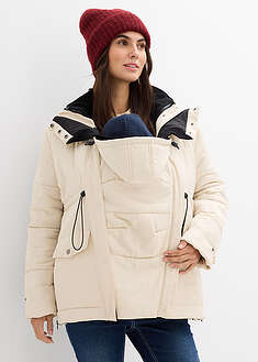 Chaqueta premamá de porteo 6 en 1 con forro polar extraíble