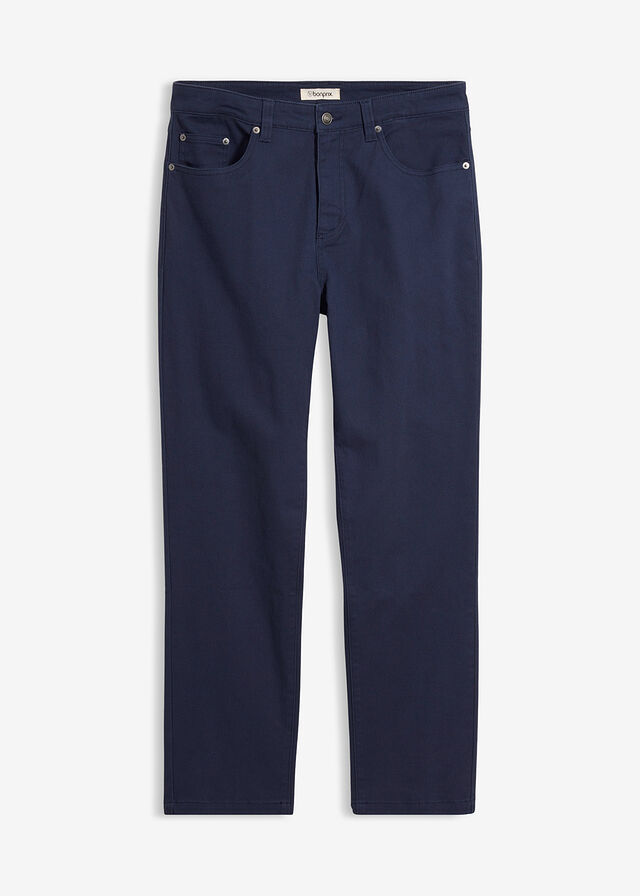 Pantalón elástico, classic fit, straight