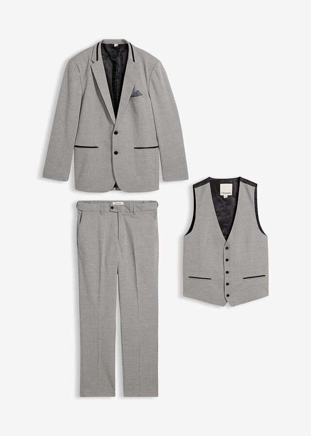 Traje (3 piezas) con chaleco, regular fit