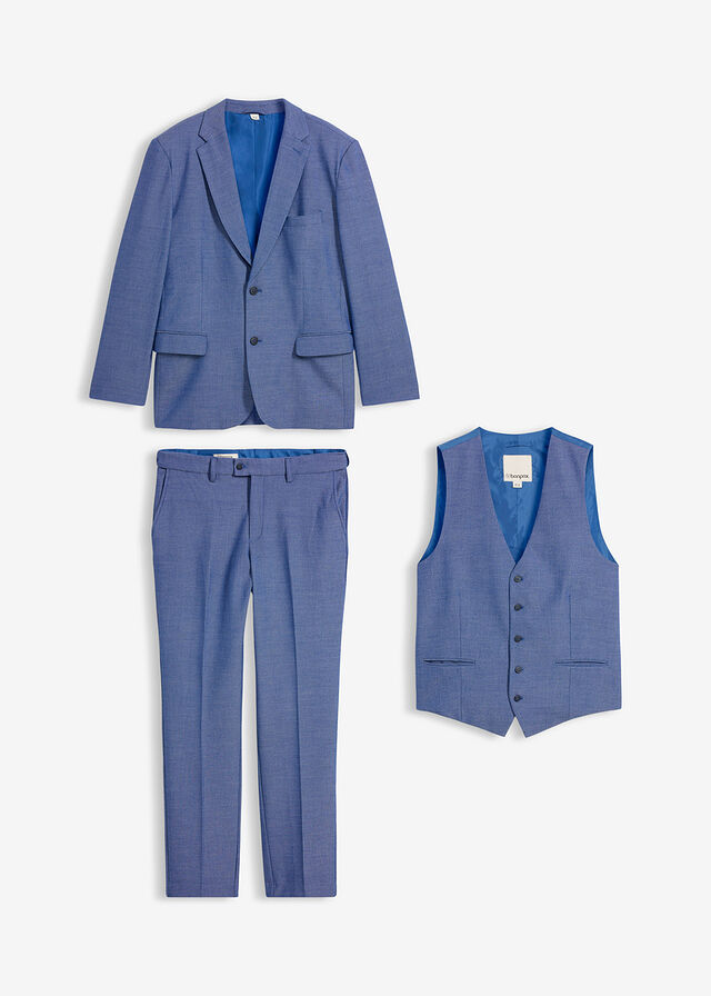 Traje (3 piezas) con chaleco, regular fit