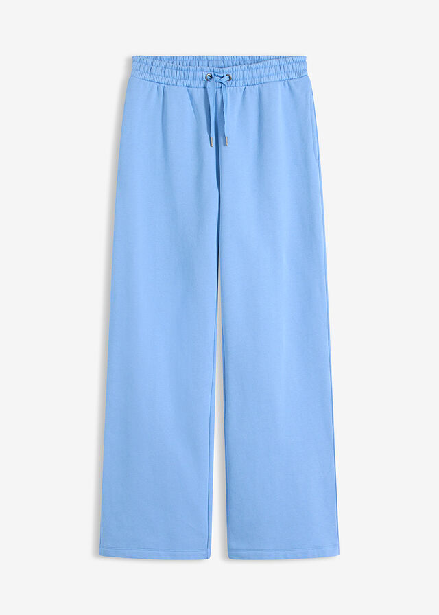 Pantalón de chándal de algodón orgánico puro con cintura alta