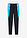 Leggings deportivos cómodos de material de secado rápido en colores en contraste - negro-esmeralda-azul brillante - bonprix
