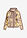 Chaqueta tipo sudadera con algodón - Marrón grisáceo/amarillo claro de flores - bonprix