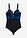 Body con tanga de encaje - Negro-azul oscuro - bonprix