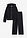 Pijama de neopreno con top corto - Negro - bonprix