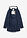 Suave chaqueta premamá/de porteo 3 en 1 - Azul marino de lunares - bonprix