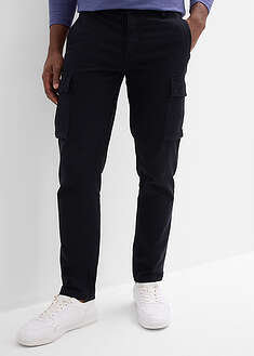 Pantalón cargo elástico, regular fit, con algodón puro, straight