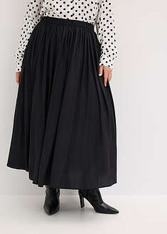 Falda maxi de mezcla de viscosa fluida