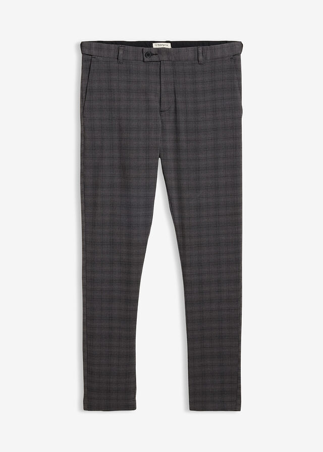 Pantalón de traje elástico, con cintura elástica, regular fit