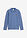 Polo de manga larga de algodón orgánico puro - Azul vaquero - bonprix
