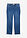Vaqueros rectos de algodón orgánico con talle medio y largo cropped - Azul piedra usado - bonprix