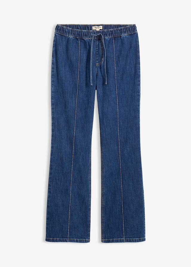 Vaqueros tipo bootcut con talle medio y cinturilla cómoda