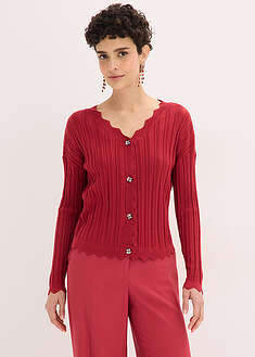 Chaqueta corta de punto ajour