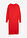 Vestido midi holgado de mezcla de viscosa - fresa - bonprix
