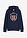 Chaqueta de chándal de algodón puro con capucha - Azul marino - bonprix