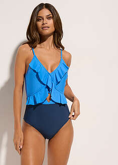 Bañador con abertura y volantes