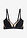 Bralette sin aros con insertos transparentes - negro-marrón claro - bonprix
