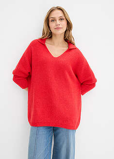 Jersey holgado con cuello tipo polo