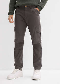 Pantalón tipo cargo de algodón puro con corte relajado, tapered