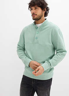 Sudadera con botones de algodón orgánico puro