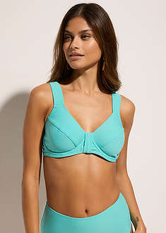 Top de bikini reductor con tirantes anchos