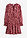 Vestido corto de crepé estructurado - Rojo rubí paisley - bonprix