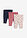Leggings de algodón orgánico puro (3 unidades) - Azul marino/baya suave/rosa pálido/rosa mate/beige natural estampado - bonprix