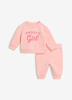 Conjunto de sudadera y pantalón de algodón orgánico puro (2 piezas)