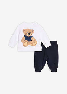 Conjunto de camiseta polar y pantalón de algodón orgánico (2 piezas)