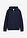 Sudadera con capucha y cremallera de algodón orgánico puro - Azul marino - bonprix