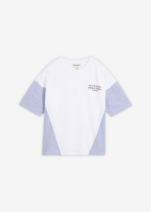 Camiseta oversize de mezcla de algodón