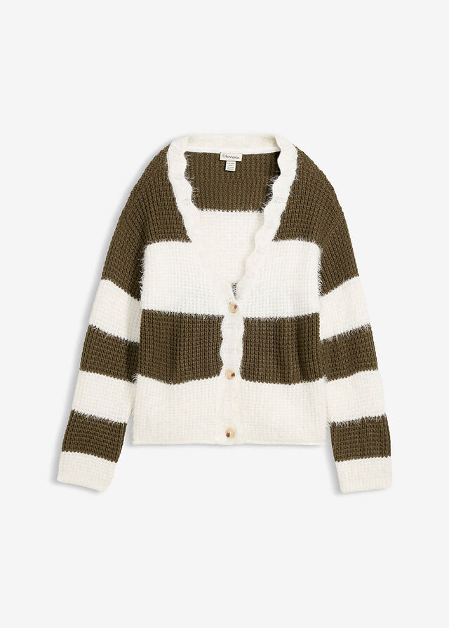 Chaqueta ancha de punto grueso