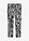 Pantalón elástico - piel de serpiente negro-blanco perla - bonprix