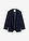 Americana sin cuello de suave mezcla de lana - Azul marino - bonprix