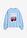 Sudadera oversize de algodón orgánico - Azul claro-blanco estampado - bonprix