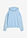 Sudadera con capucha ancha de algodón orgánico puro - Azul claro-amarillo claro estampado - bonprix
