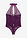 Body de tanga con abertura - Violeta oscuro - VENUS