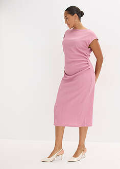 Vestido camisero de crepé estructurado