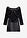 Vestido con efecto mojado - Negro - bonprix