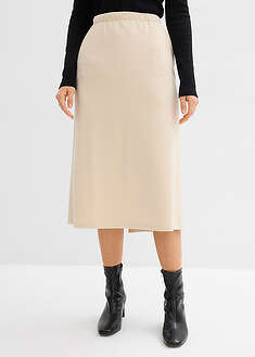 Falda midi de suave neopreno
