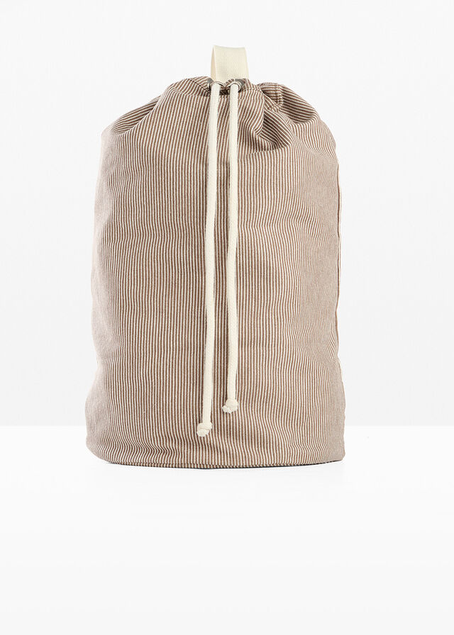 Mochila de lona con rayas