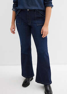 Vaqueros flared, high waist de algodón orgánico