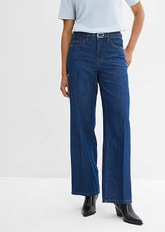 Vaqueros straight, loose, mid waist, de algodón
