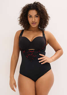 Body con ligero efecto moldeador y encaje