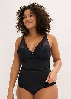 Sujetador tipo top con efecto moldeador medio y encaje