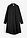 Vestido camisero de algodón puro con dobladillo abullonado - Negro - bonprix