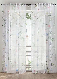 Cortina con estampado floral (1 unidad)